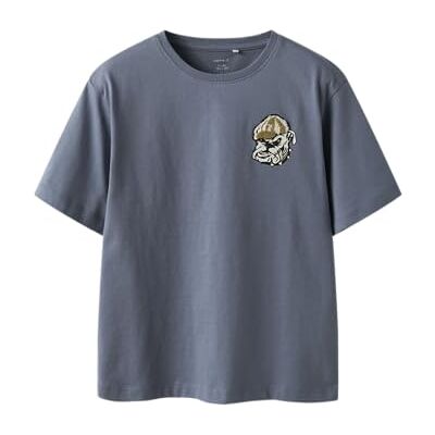 NAME IT Jungen Nkmsato Ss Nreg Top, Flint Stone, 116 cm NAME IT Jungen Nkmsato Ss Nreg Top, Flint Stone, 116 cm
