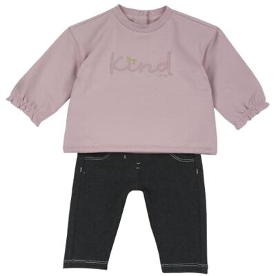 Chicco Baby Mädchen Set mit T-Shirt und Hose Aus Weichem Fleece-Stoff 263 Chicco Baby Mädchen Set mit T-Shirt und Hose Aus Weichem Fleece-Stoff 263