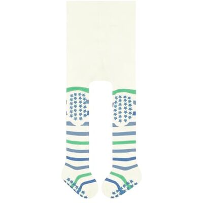 FALKE Unisex Baby Strumpfhose Multi Stripe B Ti Baumwolle rutschhemmende Noppen 1 Stück, Weiß Off-White 2041, 62-68 FALKE Unisex Baby Strumpfhose Multi Stripe B Ti Baumwolle rutschhemmende Noppen 1 Stück, Weiß Off-White 2041, 62-68