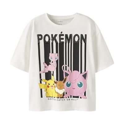 NAME IT Mädchen Nkfnisa Pokemon Ss RLX Top Box Sky, Cloud Dancer, 116 cm NAME IT Mädchen Nkfnisa Pokemon Ss RLX Top Box Sky, Cloud Dancer, 116 cm