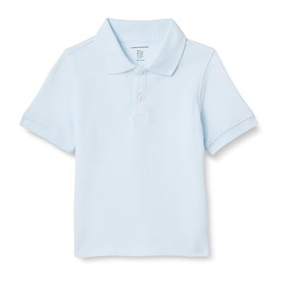 Amazon Essentials Jungen Kurzärmlige Piqué-Poloshirts Für Schuluniformen, Hellblau, 9 Jahre Amazon Essentials Jungen Kurzärmlige Piqué-Poloshirts Für Schuluniformen, Hellblau, 9 Jahre