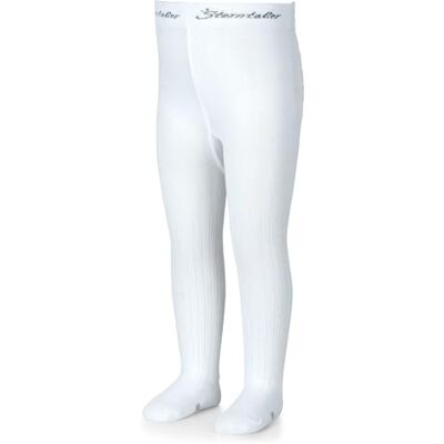 Sterntaler Strumpfhose Rippenmuster Kinderstrumpfhosen mit Muster Unisex Strumpfhose mit elastischem Bund für bequemen Halt Komfortable Strumpfhose vielseitig zu kombinieren weiß, 62 Sterntaler Strumpfhose Rippenmuster Kinderstrumpfhosen mit Muster Unisex Strumpfhose mit elastischem Bund für bequemen Halt Komfortable Strumpfhose vielseitig zu kombinieren weiß, 62