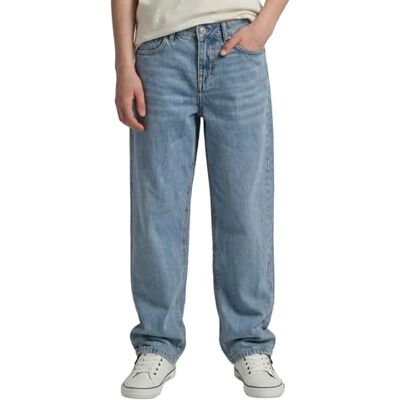 TOM TAILOR Jungen 1041052 Old Kinder Baggy Fit Jeans, 10142 Light Stone Blue Denim, 140 EU TOM TAILOR Jungen 1041052 Old Kinder Baggy Fit Jeans, 10142 Light Stone Blue Denim, 140 EU