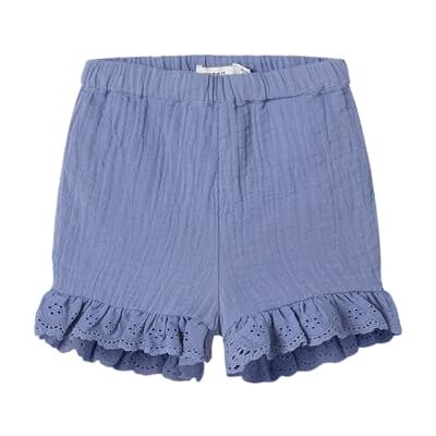 NAME IT Mädchen Nmfhakki Shorts, Bleached Denim, 128 EU NAME IT Mädchen Nmfhakki Shorts, Bleached Denim, 128 EU