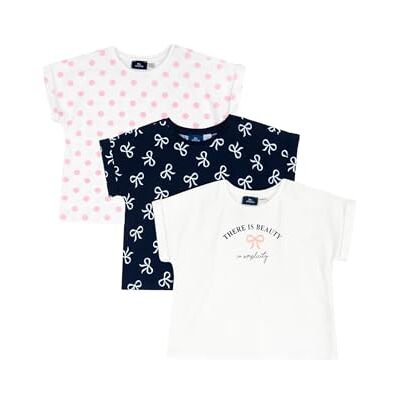 Chicco , Mädchen T-Shirt, 3er-Set Kurzarmshirts, Aus 100% Baumwolle, Für Modische Frühlings- Und Sommeroutfits, Kleidung Für Mädchen Und Jugendliche Chicco , Mädchen T-Shirt, 3er-Set Kurzarmshirts, Aus 100% Baumwolle, Für Modische Frühlings- Und Sommeroutfits, Kleidung Für Mädchen Und Jugendliche