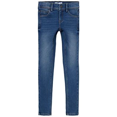 NAME IT Mädchen Girl Jeans Skinny Fit Hose, Medium Blue Denim, 122 EU NAME IT Mädchen Girl Jeans Skinny Fit Hose, Medium Blue Denim, 122 EU
