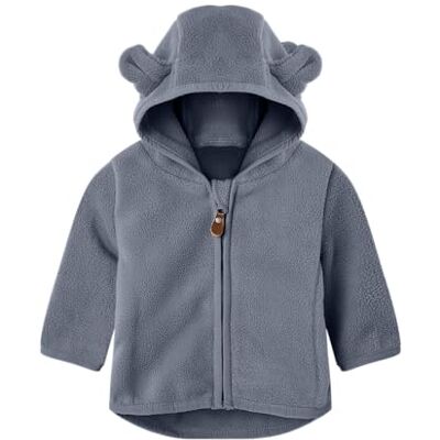 NAME IT Unisex Nbnmeeko Jacket Solid, Flint Stone, Numeric_80 NAME IT Unisex Nbnmeeko Jacket Solid, Flint Stone, Numeric_80