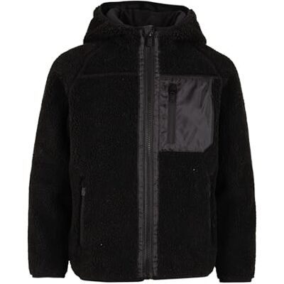 Brandit Kids Teddyfl. Jacket Hood 15Y, Farbe: black, Größe: 158/164 Brandit Kids Teddyfl. Jacket Hood 15Y, Farbe: black, Größe: 158/164