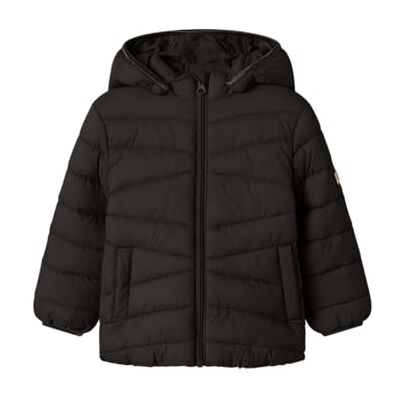 NAME IT Mädchen Nmfmarble Jacket Pb, Black, Numeric_116 NAME IT Mädchen Nmfmarble Jacket Pb, Black, Numeric_116