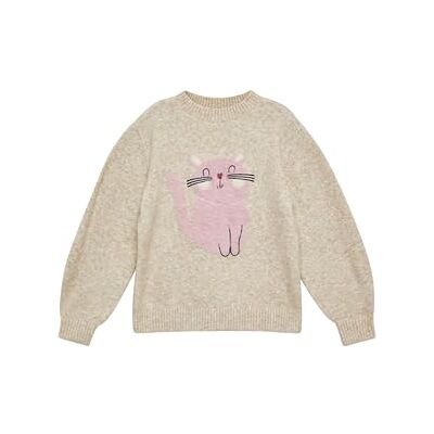 s.Oliver Kuscheliger Loose-Fit-Strickpullover mit Katzen-Artwork s.Oliver Kuscheliger Loose-Fit-Strickpullover mit Katzen-Artwork