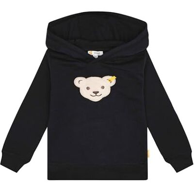 Steiff Jungen Mit Kapuze Teddykopf Squeezer Sweatshirt, Navy, 128 EU Steiff Jungen Mit Kapuze Teddykopf Squeezer Sweatshirt, Navy, 128 EU