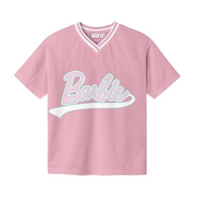 NAME IT Nkfacaja Barbie Ss RLX Long Top Box Sky NAME IT Nkfacaja Barbie Ss RLX Long Top Box Sky