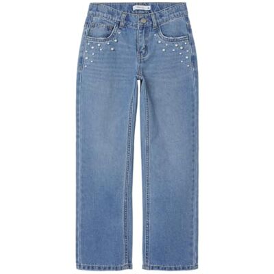NAME IT Mädchen Nkfrose Straight 3105-bs O Gerade Jeans, Medium Blue Denim, 116 EU NAME IT Mädchen Nkfrose Straight 3105-bs O Gerade Jeans, Medium Blue Denim, 116 EU