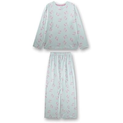 Sanetta Mädchen-Schlafanzug lang hellgrün Kirsche Hochwertiger und bequemer Schlafanzug aus 100% Baumwolle. Sanetta Mädchen-Schlafanzug lang hellgrün Kirsche Hochwertiger und bequemer Schlafanzug aus 100% Baumwolle.
