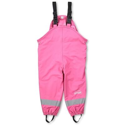 Sterntaler Regenhose gefüttert uni Kinder Regenhose wasserdicht Mädchen Matsch- und Buddelhose mit verschweißten Nähten und elastischen Hosenträgern Regenbekleidung warm himbeerrosa, Größe 110 Sterntaler Regenhose gefüttert uni Kinder Regenhose wasserdicht Mädchen Matsch- und Buddelhose mit verschweißten Nähten und elastischen Hosenträgern Regenbekleidung warm himbeerrosa, Größe 110