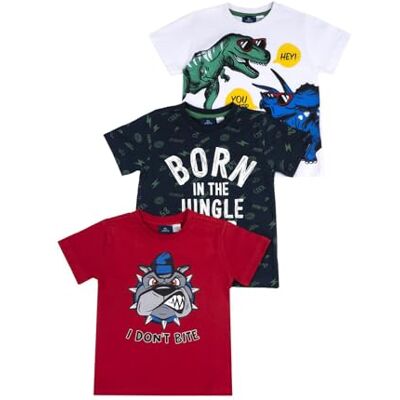 Chicco , Set Kurzarm T-Shirt aus Baumwolle, Jungen Chicco , Set Kurzarm T-Shirt aus Baumwolle, Jungen