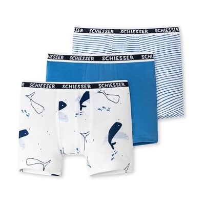 Schiesser Jungen 3 PACK Unterwäsche Boxershorts 95/5 Organic Bio Baumwolle Größe 92 bis 202 Schiesser Jungen 3 PACK Unterwäsche Boxershorts 95/5 Organic Bio Baumwolle Größe 92 bis 202