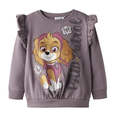 NAME IT Mädchen Nmfsanna Paw Sweat Bru Noos Cplg, Toadstool, 110 NAME IT Mädchen Nmfsanna Paw Sweat Bru Noos Cplg, Toadstool, 110