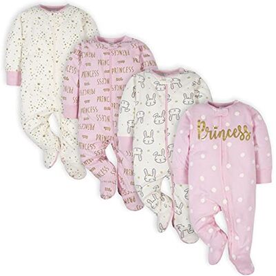 Gerber Baby Mädchen 03009416a Baby and Toddler Sleepers (4er Pack) Gerber Baby Mädchen 03009416a Baby and Toddler Sleepers (4er Pack)