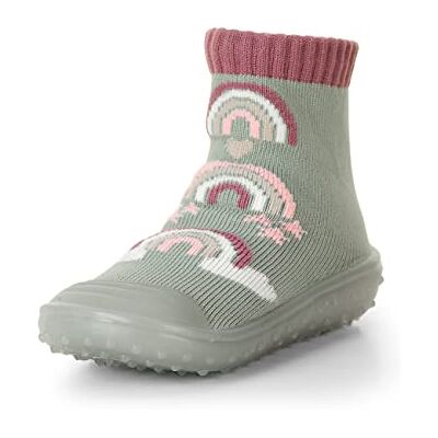 Sterntaler Mädchen Adventure Regenbogen Socken, Steingrün, 19/20 EU Sterntaler Mädchen Adventure Regenbogen Socken, Steingrün, 19/20 EU