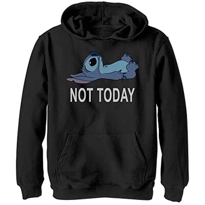 Disney Lilo & Stitch Not Today YTH Hoodie Black 7/8 Disney Lilo & Stitch Not Today YTH Hoodie Black 7/8