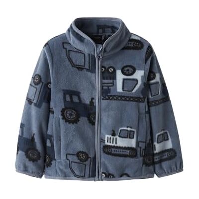 NAME IT Jungen Nmmmeeko Fleece Jacket Aop2, Flint Stone, Numeric_116 NAME IT Jungen Nmmmeeko Fleece Jacket Aop2, Flint Stone, Numeric_116