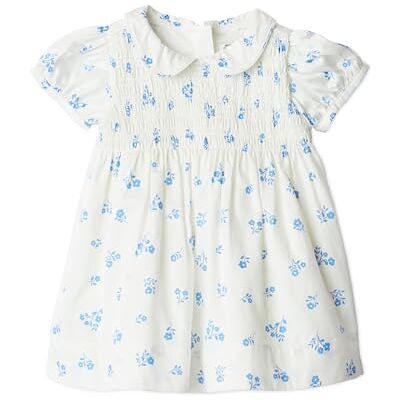 Amazon Essentials x Sofia Grainge Baby Mädchen Mommy & Me Kleider aus Baumwollsatin, Elfenbeinblaues Blumenmuster, 18 Monate Amazon Essentials x Sofia Grainge Baby Mädchen Mommy & Me Kleider aus Baumwollsatin, Elfenbeinblaues Blumenmuster, 18 Monate