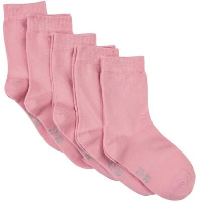 MINYMO Mädchen Ankle -Solid (5-pack) Socken, Rose, 31-34 EU MINYMO Mädchen Ankle -Solid (5-pack) Socken, Rose, 31-34 EU
