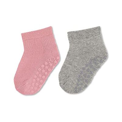 Sterntaler Baby Mädchen Fliesen Socken Baby Abs-söckchen Doppelpack Uni Kurz, Rosa, 24 Sterntaler Baby Mädchen Fliesen Socken Baby Abs-söckchen Doppelpack Uni Kurz, Rosa, 24