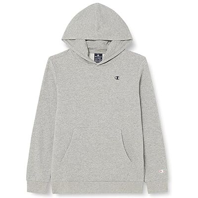 Champion Jungen Legacy Basics B Ultralight Powerblend Fleece Hooded Sweatshirt, Grigio Melange Chiaro, Champion Jungen Legacy Basics B Ultralight Powerblend Fleece Hooded Sweatshirt, Grigio Melange Chiaro,