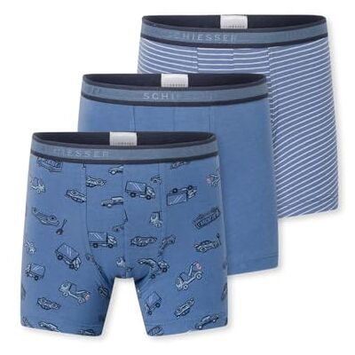 Schiesser Jungen 3 PACK Unterwäsche Boxershorts 95/5 Organic Bio Baumwolle Größe 92 bis 153 Schiesser Jungen 3 PACK Unterwäsche Boxershorts 95/5 Organic Bio Baumwolle Größe 92 bis 153