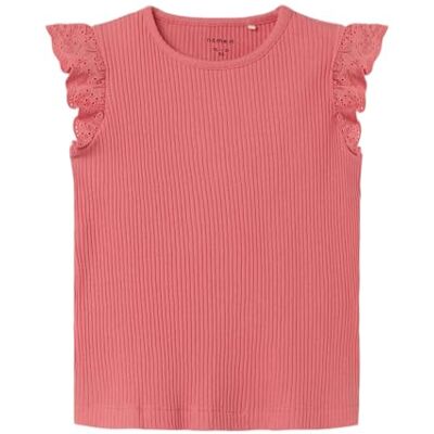 NAME IT Mädchen Nmfhalina Ss Top, Spiced Coral, 92 EU NAME IT Mädchen Nmfhalina Ss Top, Spiced Coral, 92 EU