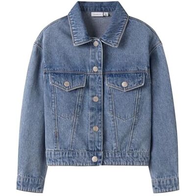 NAME IT Mädchen Nkfmila DNM Jacket 8510-Za Noos, Medium Blue Denim, Numeric_98 NAME IT Mädchen Nkfmila DNM Jacket 8510-Za Noos, Medium Blue Denim, Numeric_98