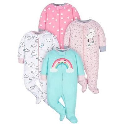 Gerber Baby Jungen 4 Pack Sleep 'N Play Footie Sleep N' Play (4er Pack) Gerber Baby Jungen 4 Pack Sleep 'N Play Footie Sleep N' Play (4er Pack)