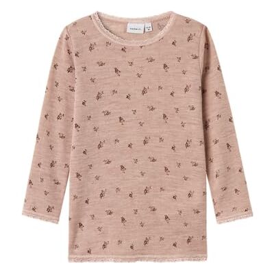 NAME IT Mädchen NMFWANG Wool Needle LS TOP NOOS Langarmshirt 13228432,Shadow Gray,98 NAME IT Mädchen NMFWANG Wool Needle LS TOP NOOS Langarmshirt 13228432,Shadow Gray,98