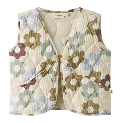 Lil' atelier mini Mädchen Nmftalia Sl Quilt Vest Lil, Coconut Milk, 116 cm Lil' atelier mini Mädchen Nmftalia Sl Quilt Vest Lil, Coconut Milk, 116 cm
