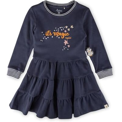 Sigikid Mädchen Mini Magic OWL Kleid, Dunkelblau, 110 cm Sigikid Mädchen Mini Magic OWL Kleid, Dunkelblau, 110 cm