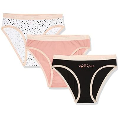 DIM Mädchen Les Pockets Slips aus Baumwolle x3 Ultraweich & Bequem Elastischer Bund Farbige Motive DIM Mädchen Les Pockets Slips aus Baumwolle x3 Ultraweich & Bequem Elastischer Bund Farbige Motive