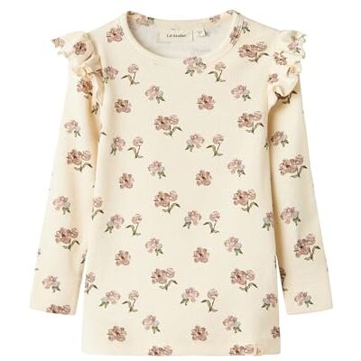NAME IT Mädchen Girl Oberteil Mit Langen Ärmeln Fit Nmfgavo EKO Ls Slim Top Lil Noos, Turtledove, 110 EU NAME IT Mädchen Girl Oberteil Mit Langen Ärmeln Fit Nmfgavo EKO Ls Slim Top Lil Noos, Turtledove, 110 EU