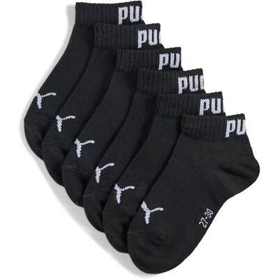 Puma Unisex Kinder Kids Plain Quarter Sock, Black New, 31-34 EU Puma Unisex Kinder Kids Plain Quarter Sock, Black New, 31-34 EU