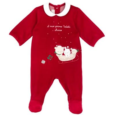 Chicco , Weihnachtsstrampler Für Jungen Und Mädchen, Aus Weichem Stoff, Geschenkideen Zu Weihnachten, Babykleidung für 0-24 Monate, Designed in Italy Chicco , Weihnachtsstrampler Für Jungen Und Mädchen, Aus Weichem Stoff, Geschenkideen Zu Weihnachten, Babykleidung für 0-24 Monate, Designed in Italy