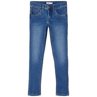NAME IT Mädchen Nkmrobin Dnmtax Pant Noos Hose, Medium Blue Denim, 140 EU NAME IT Mädchen Nkmrobin Dnmtax Pant Noos Hose, Medium Blue Denim, 140 EU