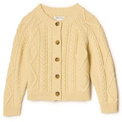 Amazon Essentials x Sofia Grainge Unisex Kinder Fischer-Strickjacke Pullover, Buttergelb, 3 Jahre Amazon Essentials x Sofia Grainge Unisex Kinder Fischer-Strickjacke Pullover, Buttergelb, 3 Jahre
