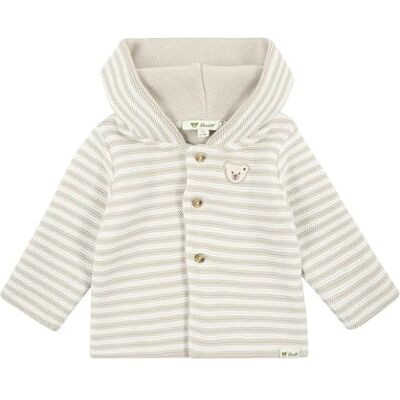 Steiff Unisex Baby Strickjacke Mit Kapuze Basic Jacke, Wind Chime, 86 EU Steiff Unisex Baby Strickjacke Mit Kapuze Basic Jacke, Wind Chime, 86 EU