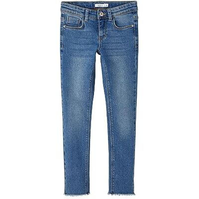 NAME IT Mädchen Nkfpolly Skinny 1191-io Noos Jeanshose, Medium Blue Denim, 158 EU NAME IT Mädchen Nkfpolly Skinny 1191-io Noos Jeanshose, Medium Blue Denim, 158 EU