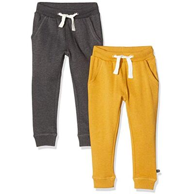 MINYMO Jungen 2er Pack Sweat Pants/Freizeithose Für Hose, Mehrfarbig (Narcissus/Sand 385), 116 EU MINYMO Jungen 2er Pack Sweat Pants/Freizeithose Für Hose, Mehrfarbig (Narcissus/Sand 385), 116 EU