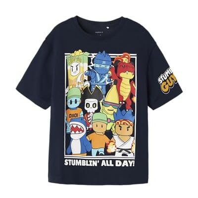 NAME IT Jungen Nkmstuff Stumbelg Ss Nreg Top Box Sky, Navy Blazer, 146/152 cm NAME IT Jungen Nkmstuff Stumbelg Ss Nreg Top Box Sky, Navy Blazer, 146/152 cm