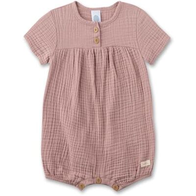 Sanetta Baby-Strampler kurz rosa aus Musselin Praktischer und bequemer Spieler aus Bio-Baumwolle für Mädchen. Baby Overall Sanetta Baby-Strampler kurz rosa aus Musselin Praktischer und bequemer Spieler aus Bio-Baumwolle für Mädchen. Baby Overall