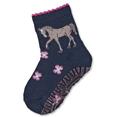 Sterntaler Glitzer Flitzer AIR Pferd Mädchen Fliesen Flitzer Stoppersocken mit Innenfrottee im Sohlenbereich Baby und Kinder Strümpfe mit Glitzer Anti-Rutsch-Sohle, marine, Größe 28 Sterntaler Glitzer Flitzer AIR Pferd Mädchen Fliesen Flitzer Stoppersocken mit Innenfrottee im Sohlenbereich Baby und Kinder Strümpfe mit Glitzer Anti-Rutsch-Sohle, marine, Größe 28