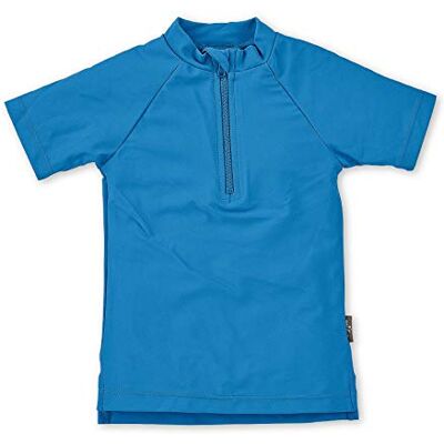 Sterntaler Badeshirt kurzarm uni – UV-Schutz 50+ Schwimmshirt – Unisex Beachwear schnelltrocknend – Kinder Rashguard mit Reißverschluss & Kinnschutz – leuchtblau, Größe 104 Sterntaler Badeshirt kurzarm uni – UV-Schutz 50+ Schwimmshirt – Unisex Beachwear schnelltrocknend – Kinder Rashguard mit Reißverschluss & Kinnschutz – leuchtblau, Größe 104